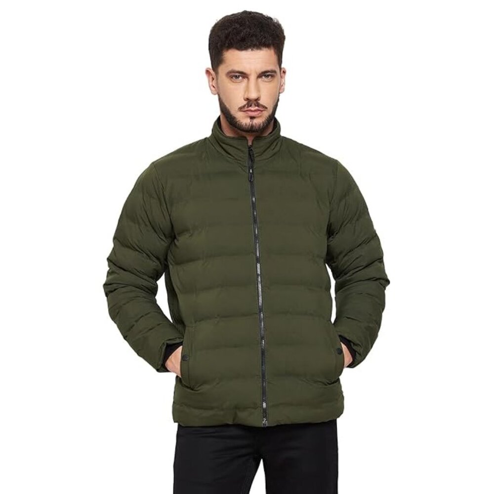 OKANE Men's Olive Green Lightweight Puffer Jacket Size XL